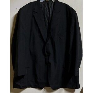 Hardwick Clothes Black USA Made Suit Jacket Mens 58L J & R Clothing